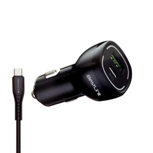 Cargador de auto QC+PD20W c/cable USB C