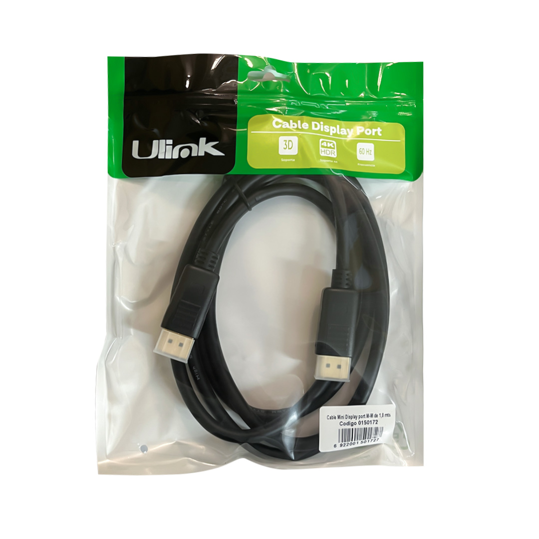 Cable Display port macho – macho - Imagen 3