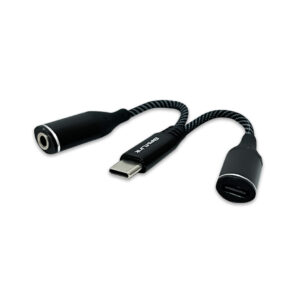 Adaptador USB C a USB C + audio 3,5mm tipo Y