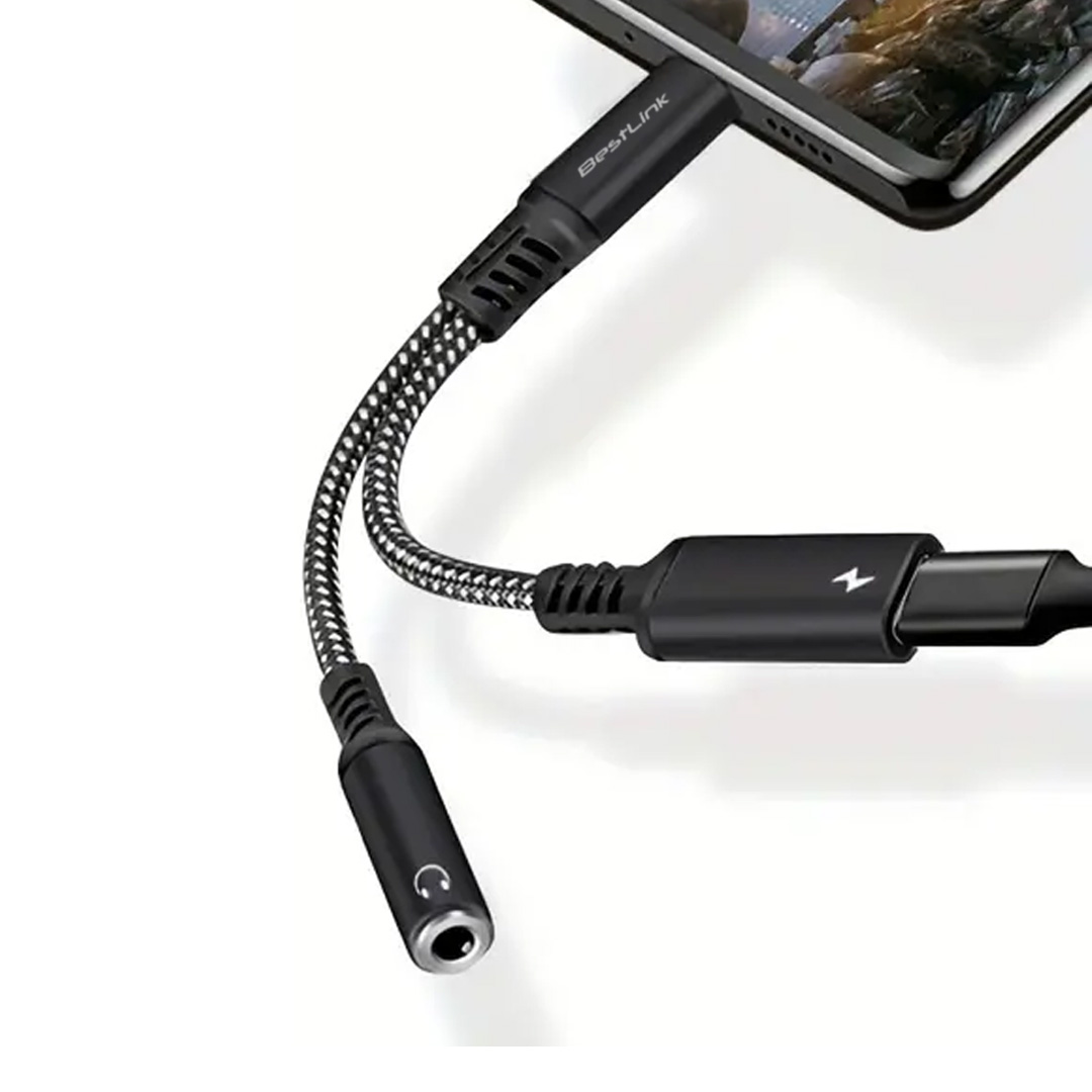 Adaptador USB C a USB C + audio 3,5mm tipo Y - Imagen 3