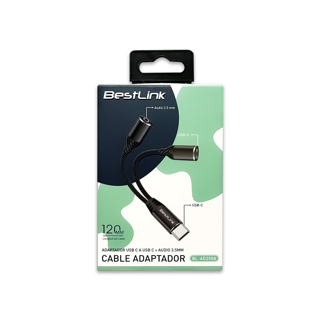 Adaptador USB C a USB C + audio 3,5mm tipo Y - Imagen 4