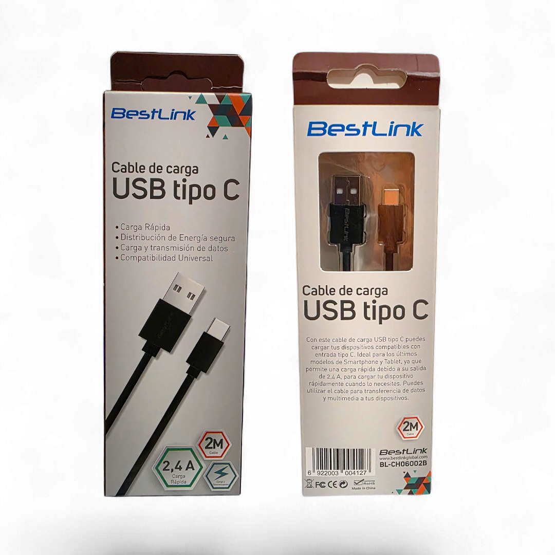 Cable de carga USB tipo C 2 Mts. - Imagen 2