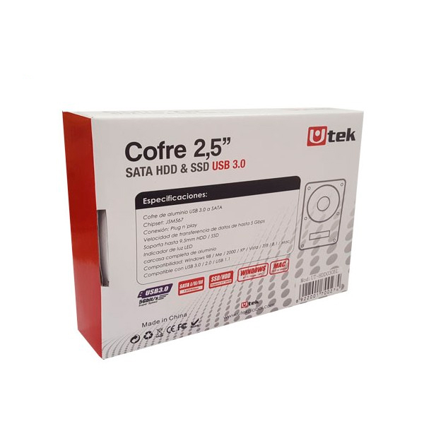 Cofre porta disco duro SATA 2,5 - Imagen 4