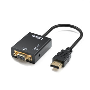 Adaptador de HDMI a VGA + audio portable