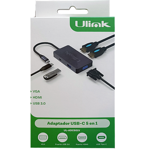 HUB Adaptador multipuerto USB C 5 en 1 - Imagen 3