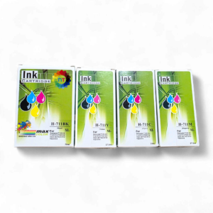 Pack 4 Cartridges Hp 711 XL Alternativos ( Black,Cyan,Magenta Y Yellow )