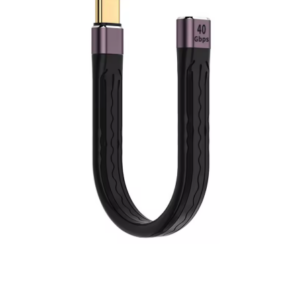 Cable USB C corto de carga rápida 5A PD 100W Negro