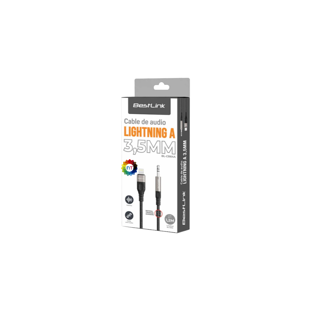 Cable De Audio 3,5mm a lightning ( Iphone ) - Imagen 2